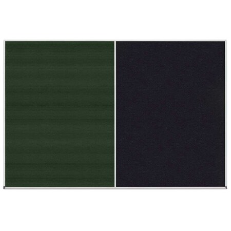 United Visual Products Enclosed Corkboard, 1 Door, 48"x36", 4" Fra, UV3409-SATIN-COBACC UV3409-SATIN-COBACC